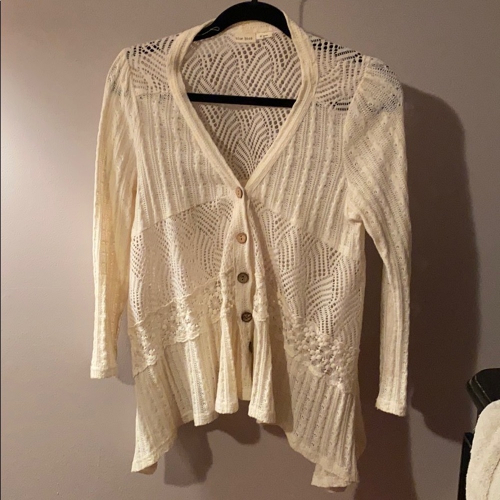 Cream knit sweater